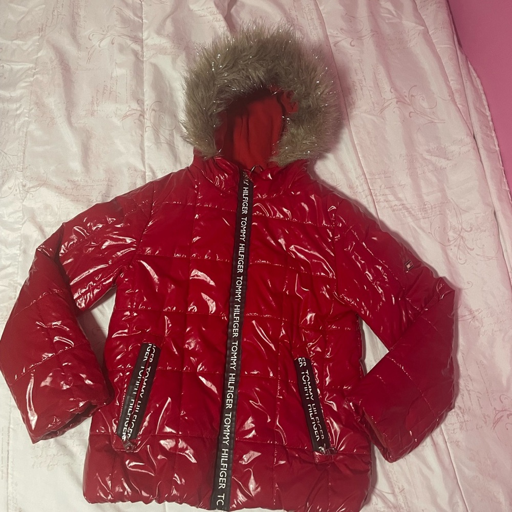 Tommy Hilfiger discontinued, Red big Kids Puffer Jacket